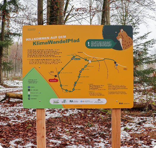 Infotafel auf dem KlimaWandelPfad
