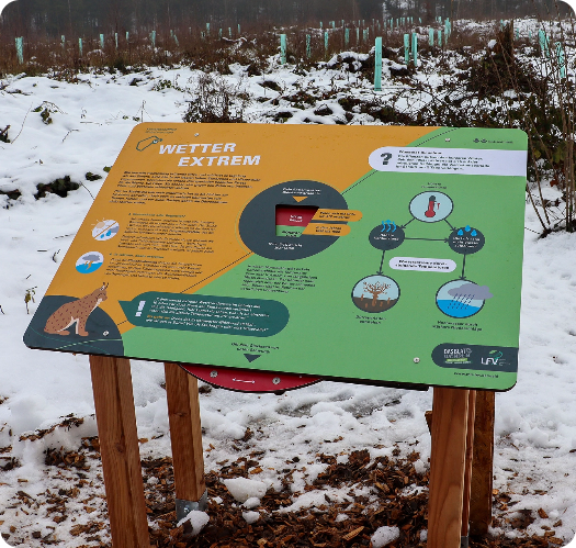 Infotafel auf dem KlimaWandelPfad