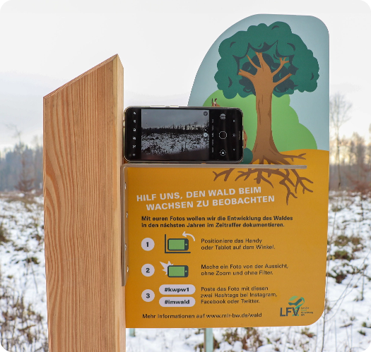 Infotafel auf dem KlimaWandelPfad